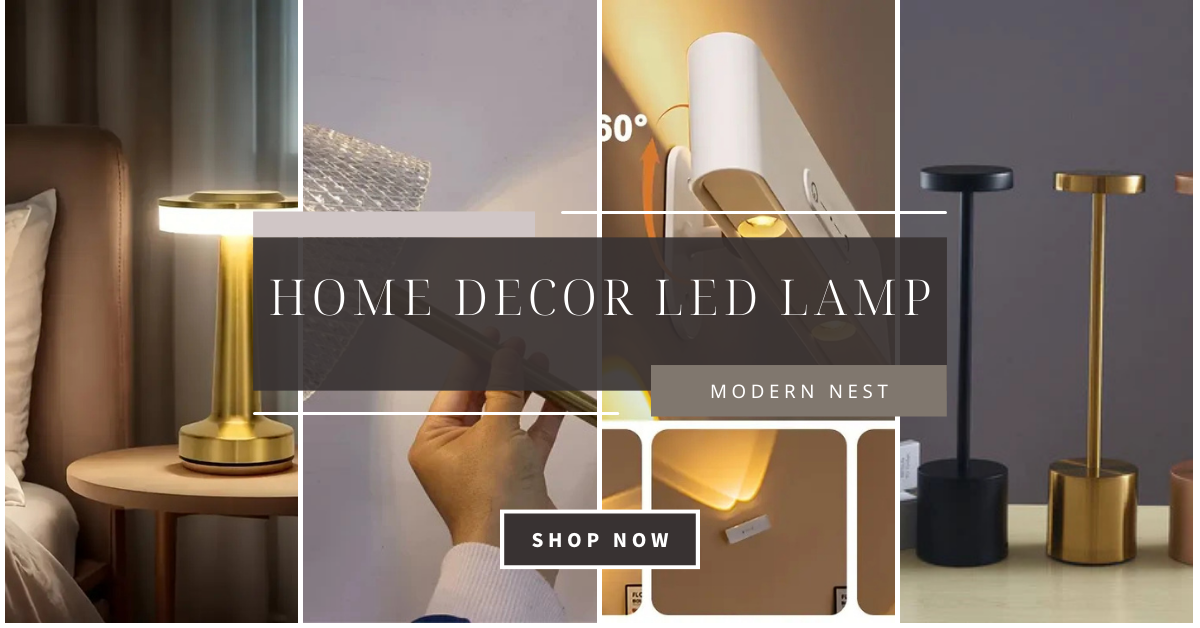 Gold LED Rechargeable Lamp