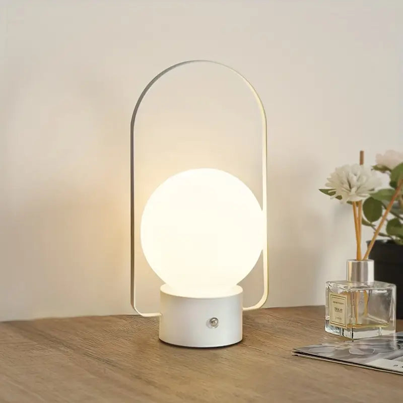 Tech Dimmable LED Table Lamp, USB Rechargeable Touch Controlled Desk Light, Color Changing Indoor Night Light