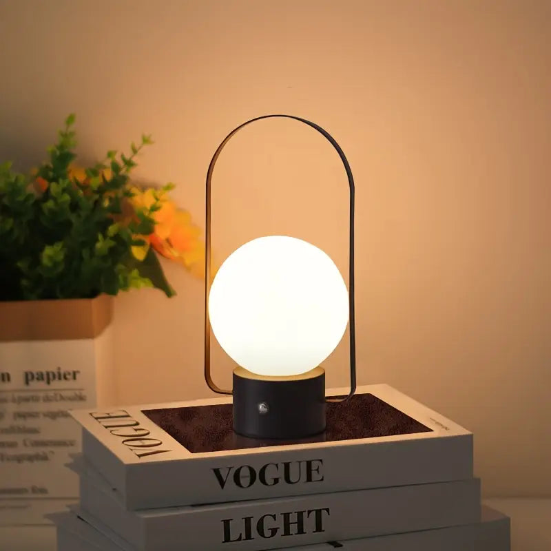 Tech Dimmable LED Table Lamp, USB Rechargeable Touch Controlled Desk Light, Color Changing Indoor Night Light