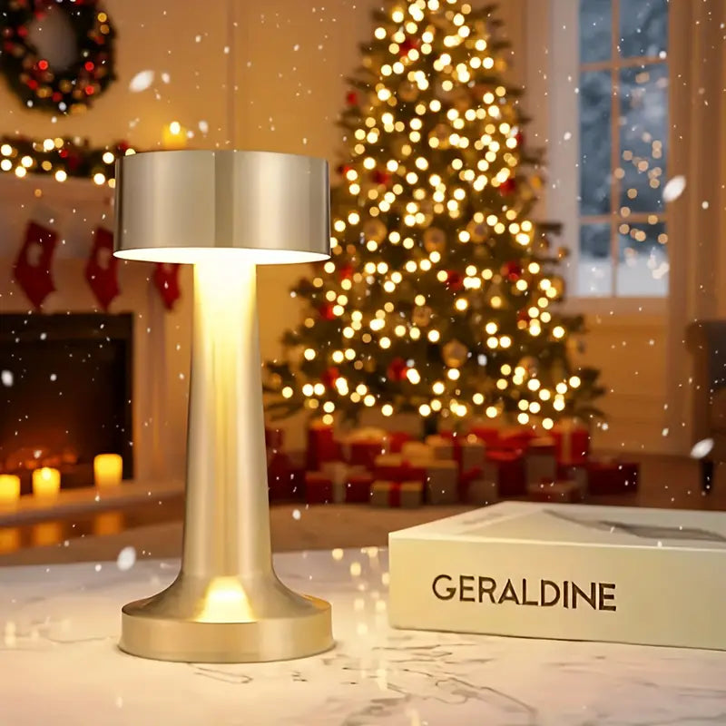 Modern Golden Metal Touch Control Dimmable LED Desk Lamp