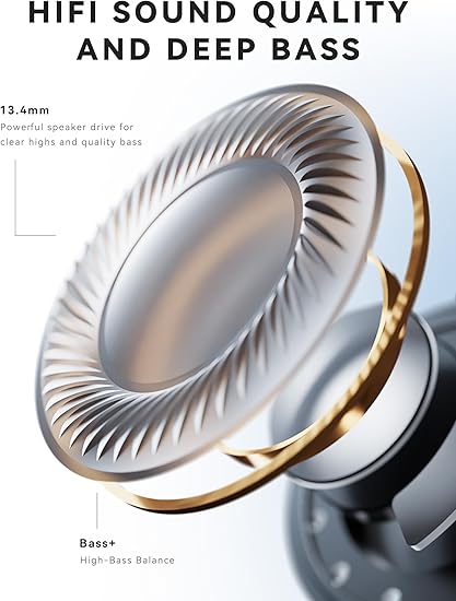 Wireless Dark Glow Earbuds LP1 Bluetooth 5.4 Moving Sand Glow in The Dark Earbuds with Wireless Charging Case