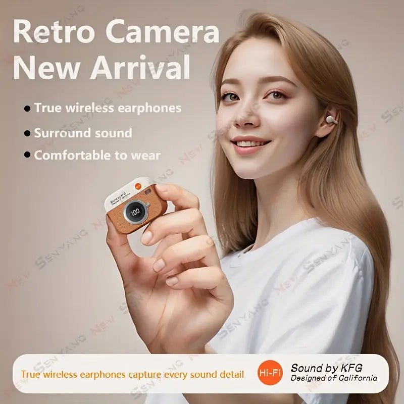 Mini Earbuds Video TWS 9D Hifi Stereo HD Calling Stereo Cortical Earphones for Android for Iphone