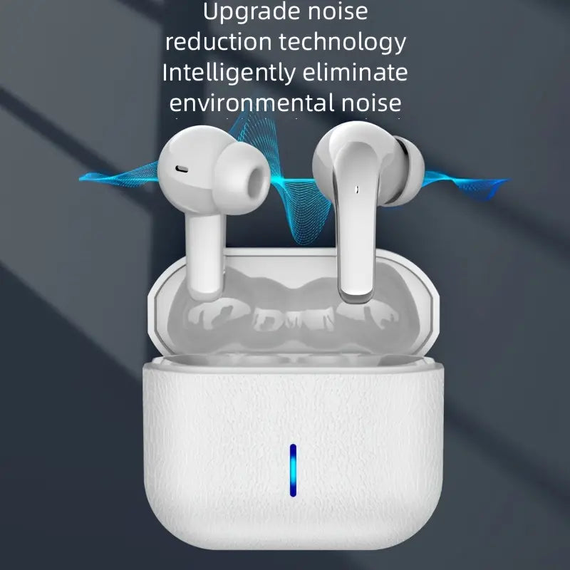 Wireless Earbuds, V5.4 Earbuds with Light Display Headphones, Bass Stereo, Wireless Headphones In-Ear Noise Cancelling Microphone