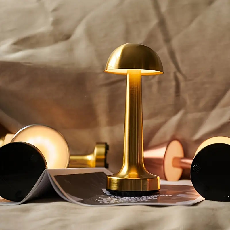 European Style Minimalist Metal Touch Table Lamp with Adjustable Brightness