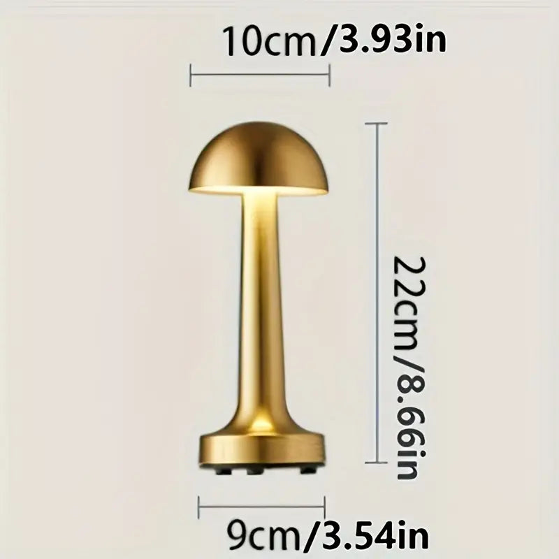 European Style Minimalist Metal Touch Table Lamp with Adjustable Brightness