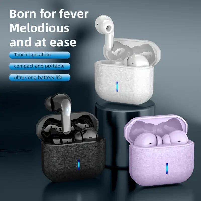 Wireless Earbuds, V5.4 Earbuds with Light Display Headphones, Bass Stereo, Wireless Headphones In-Ear Noise Cancelling Microphone